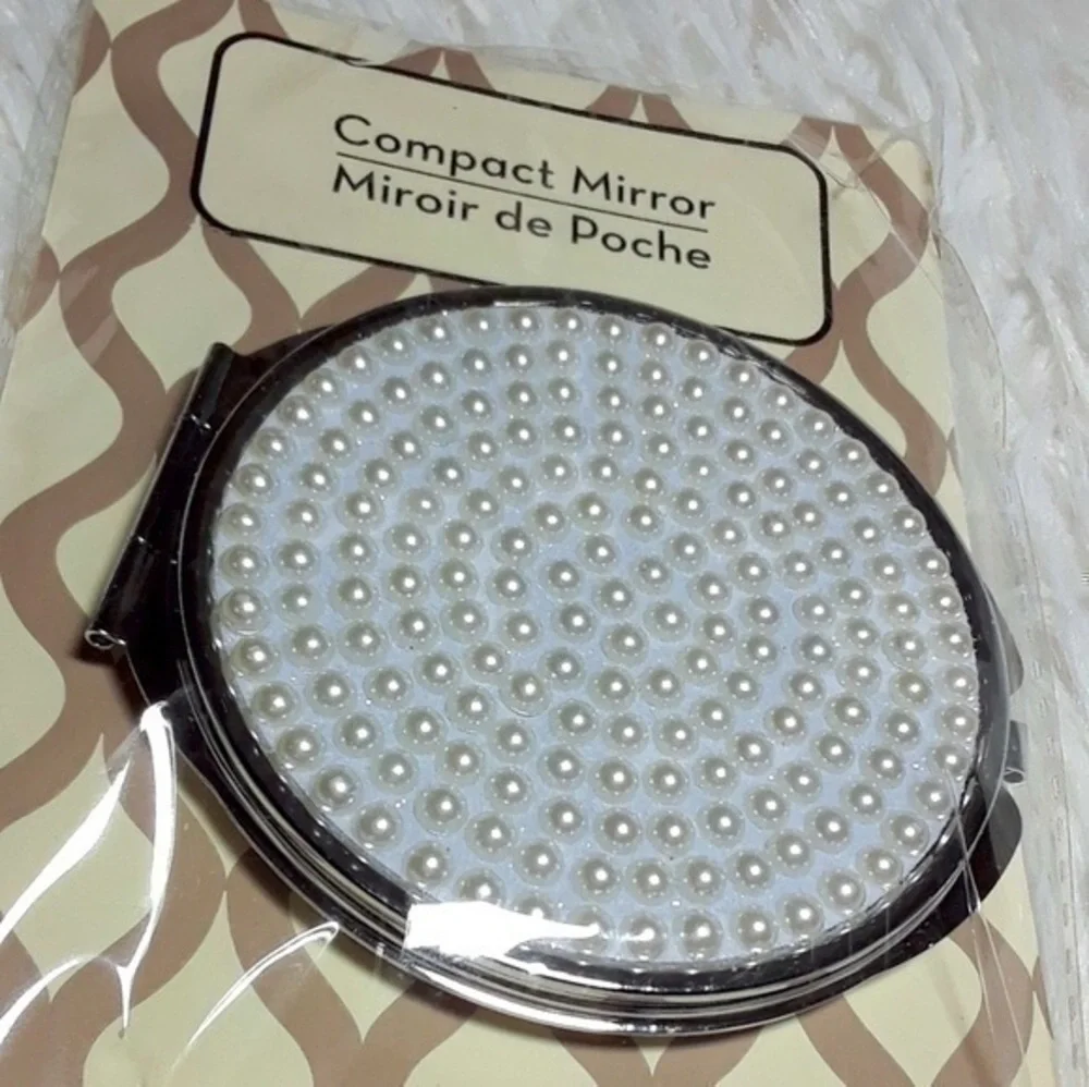☄Pearly Front Compact Mirror